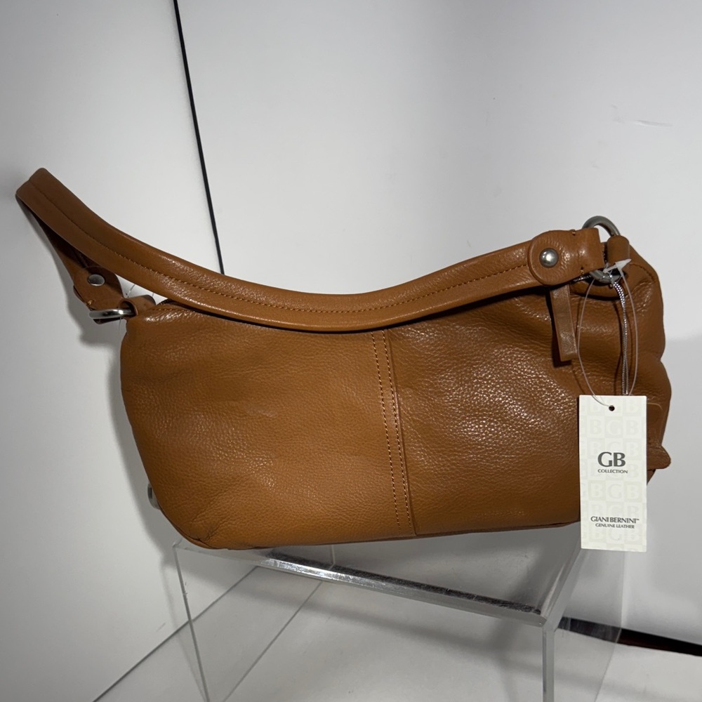 Gianni Bini Tan Leather Shoulder Bag